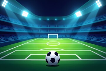 Naklejka premium American soccer, football, sports, ball, splash, colorful, vibrant, image