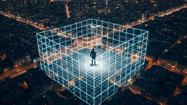 Urban Digital Cube: Person in a Virtual Space