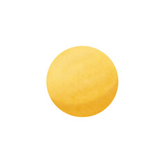 Simple Yellow Sphere on White, Textured Surface