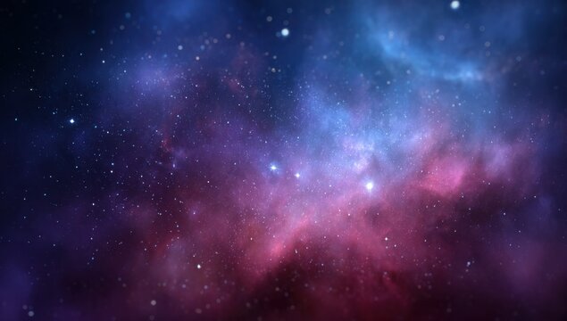 Vibrant Nebula With Countless Stars, Representing Cosmic Wonder and Astronomical Exploration for Science and Technology Presentations : Generative AI