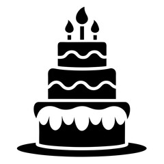 vector illustration of cake