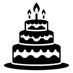 birthday cake with candles
