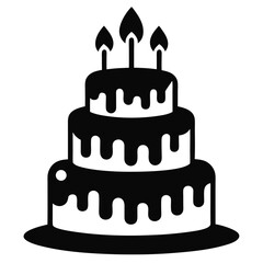 birthday cake with candles