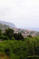 Fototapeta premium Village on the cliffside Madeira