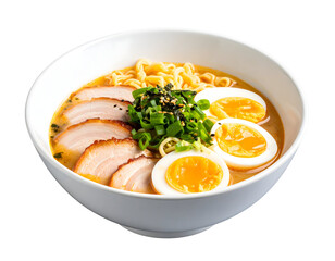 Delicious bowl of traditional Japanese ramen