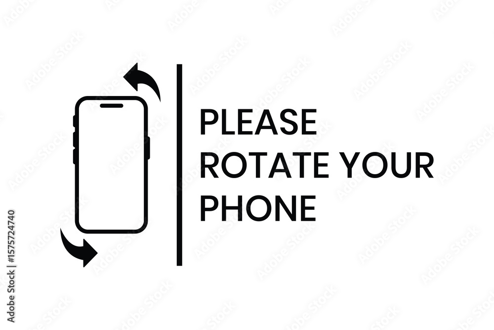 Poster phone rotate icon set, device rotation symbol. please rotate your phone. mobile rotate smartphone ic