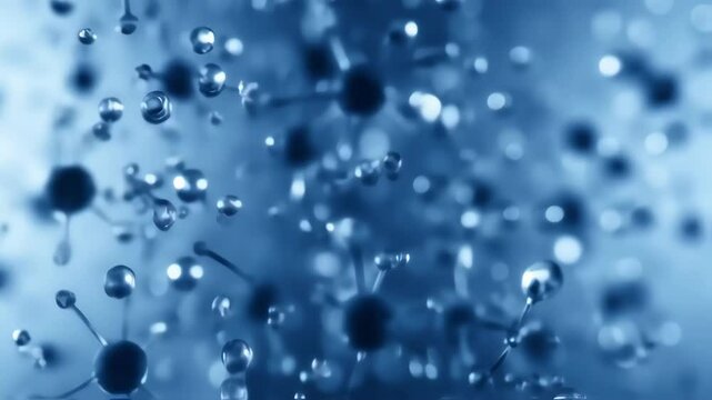 Abstract blue background, science