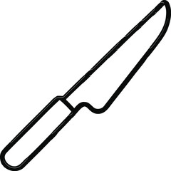 Knife editable vector illustration icon