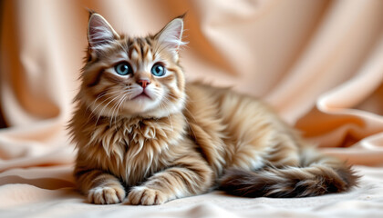 Adorable feline portraits cozy indoor setting beautiful cat photography