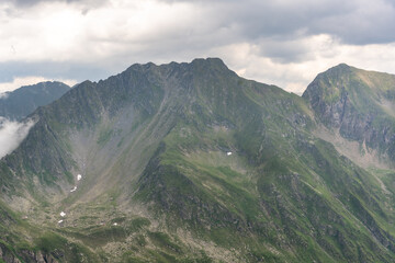 Transfagarasan Fagaras pass in summer. Crossing Carpathian mountains in Romania, Transfagarasan...
