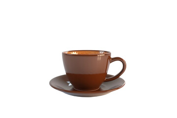 Steaming espresso beverage isolated clearly with transparent background