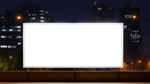 Outdoor blank billboard，png