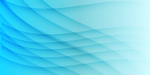 Naklejka premium Abstract blue wave background with curved layered shapes and gradient tones, ideal for modern design.
