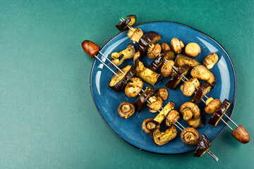 BBQ Vegetable Skewers.