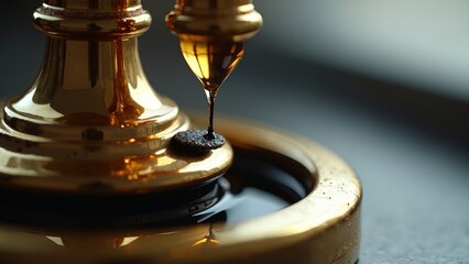 Vintage flask distant view display