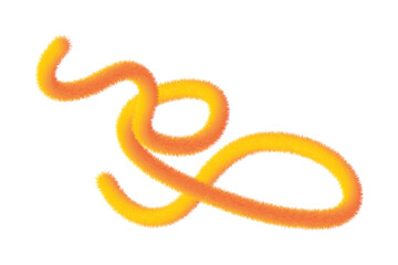 This high-resolution abstract vector features a glowing, fur-like texture in a looping swirl, blending orange, red, and yellow gradients. Ideal for bold digital art, tech campaigns, creative branding,