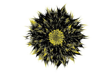 High-resolution abstract artwork featuring layered floral burst energy with jagged strokes and dynamic motion. Ideal for apparel, branding, packaging, and modern digital media.