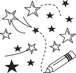 Seamless vector illustration of shining stars and stripes, perfect for holiday decoration and celebration designs