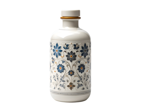 Floral bottle exquisite ornamental design - Powered by Adobe