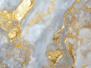 Elegant Grey and Gold Marble Texture Background