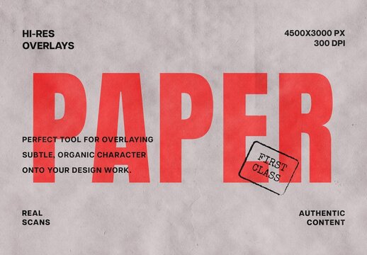 Grey Paper Overlay Textures
