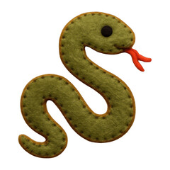 Fototapeta premium PNG Felt snake craft design