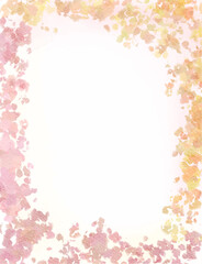 soft pink yellow colorful abstract illustration, background, wallpaper, card invitation design