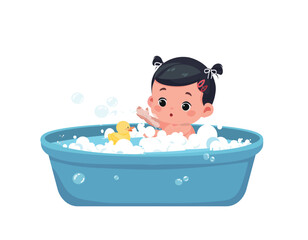 baby in bath