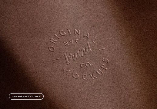Textile Embossed Logo Mockup