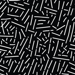 creative simple doodle hand drawing pattern black and white background