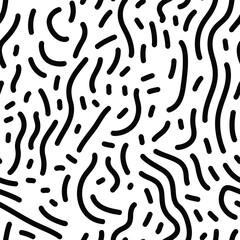 creative simple doodle hand drawing pattern black and white background