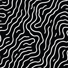 creative simple doodle hand drawing pattern black and white background