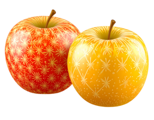 Decorative apples artfully designed and crafted