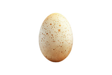 Single ostrich egg smooth texture shown on transparent background