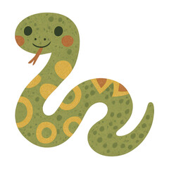 Naklejka premium PNG Cute cartoon snake illustration.
