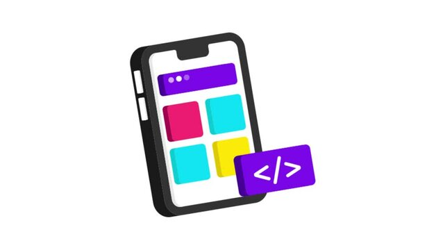 Mobile App Interface Design Icon Animation MP4 file