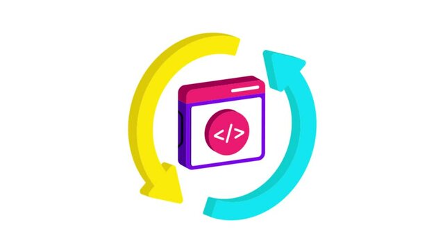 Web Refactoring Icon Animation MP4 file