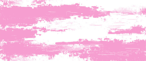 Vector old grunge pink brush painted wall