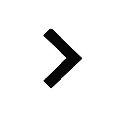 pointing arrow icon on white background
