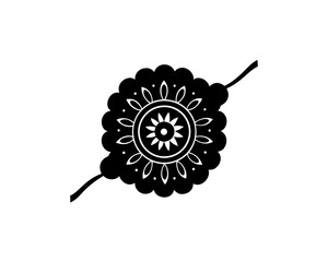 creative details Outline Rakhi (Decorative Thread) Icon vector illustration