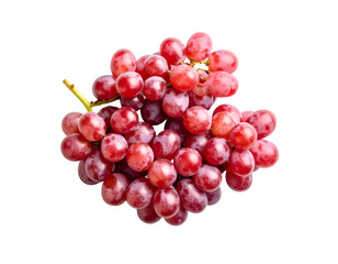 Fototapeta premium Red grapes on black background studio