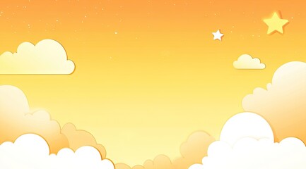 Fototapeta premium Warm sunset clouds