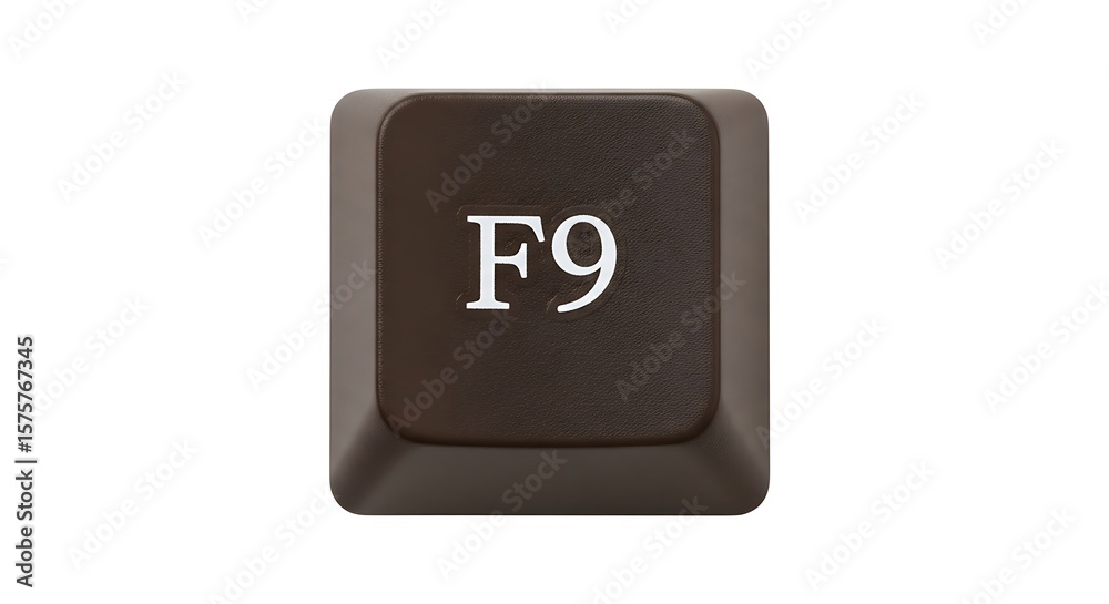 Poster f9 key on a computer keyboard