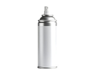 White spray can isolated on black
