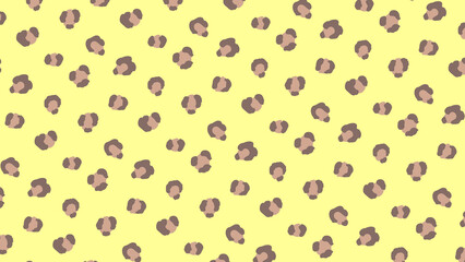 平成レトロなギャル風豹柄パターン⭐︎イエロー