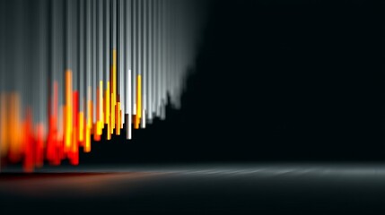 Obraz premium Subtle and elegant digital glitch effect on a dark background