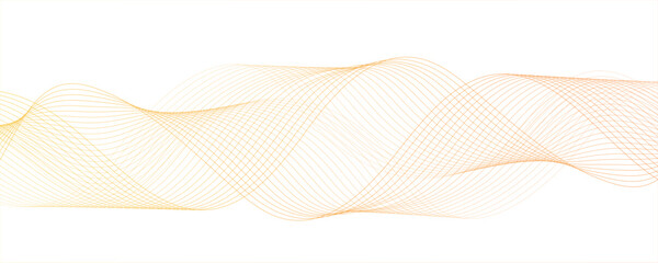 Abstract digital wave pattern consisting of smooth, flowing lines in a teal golden gradient. curving lines forming smooth, sense of depth, rhythm, and fluid motion. Aesthetic is minimalist, elegant.