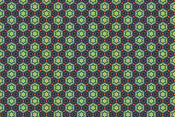Oriental pattern for textiles, wallpaper, for use in graphics .