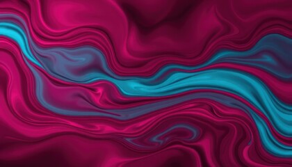 Obraz premium Abstract swirling magenta and teal pattern