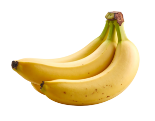 Bunch of ripe yellow bananas isolated